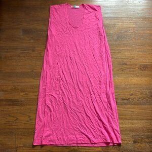 Free People Beach Hot Pink Oversized T-shirt Dress